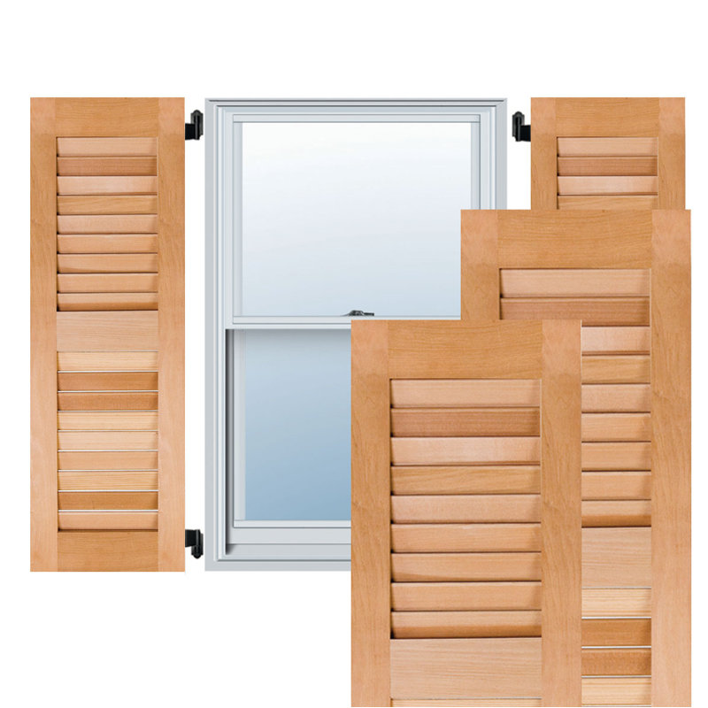 Ekena Millwork Exterior Open Louvered Shutters Wayfair